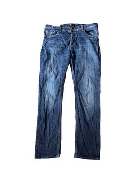 LTB Men’s Y2K Sergio Low Rise Straight Jeans Size 36/32 Dark Wash Button Fly